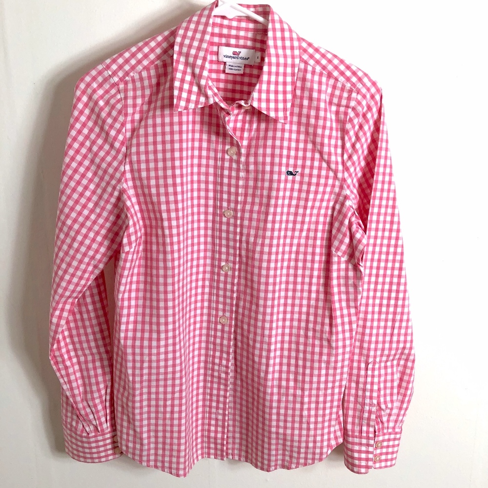 Vineyard Vines Gingham Button Down Shirt